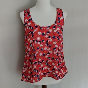Floral flowy tank top